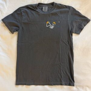 Comfort Colors Charcoal Skeleton Graphic Tee